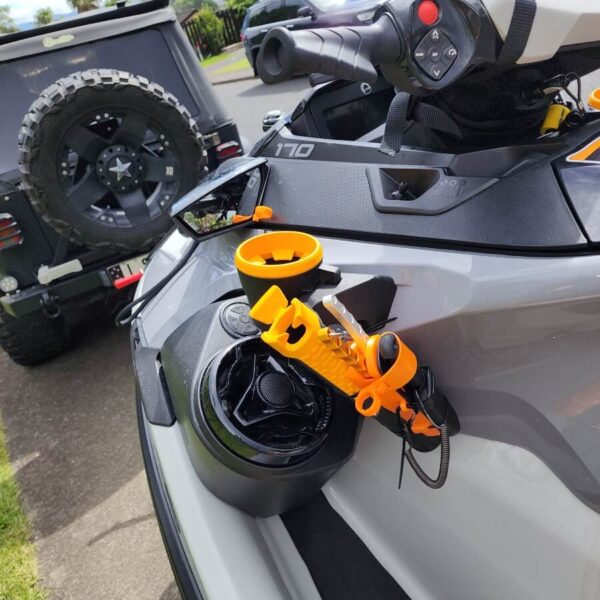 Tool holder for Seadoo Fishpro in Orange