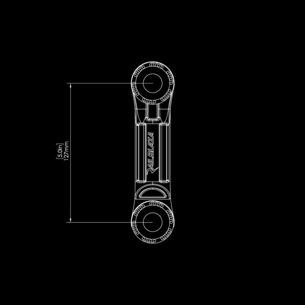 Drawing for rod holder extension